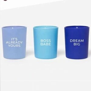 Jill & Ally Natural Soy Blend Manifestation Candle Trio Gift Set